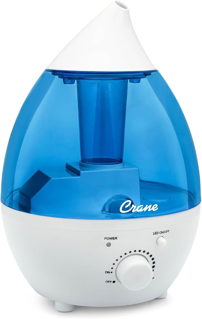 Crane Personal 1.3 Liter Ultrasonic Cool Mist Humidifier by Crane