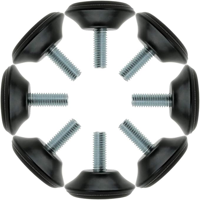 uxcell M8 x 25 x 40mm Screw on Furniture Glide Leveling Feet Floor Protector by uxcell