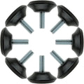uxcell M8 x 25 x 40mm Screw on Furniture Glide Leveling Feet Floor Protector by uxcell