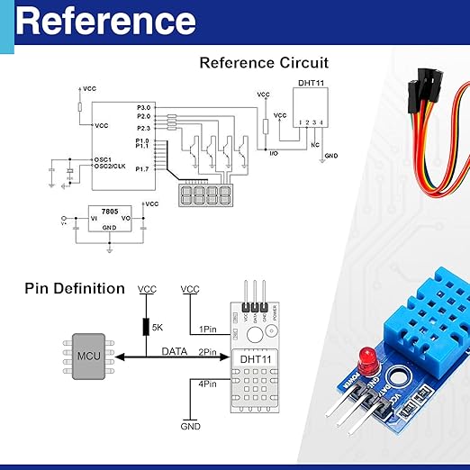 6 Set Digital Temperature and Humidity Sensor Modules, Compatible - Image 5