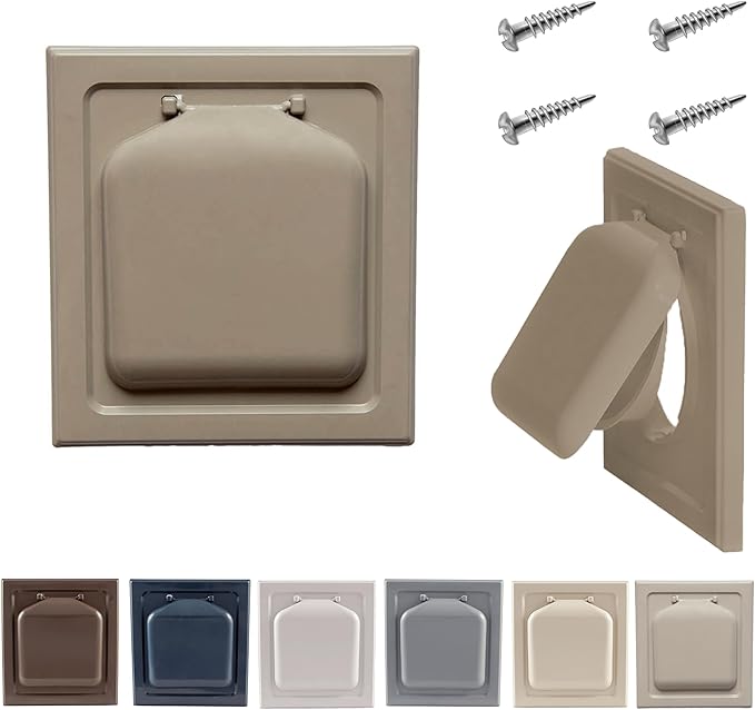 NO-PEST VENT, Exclusive Dual Door Dryer Vent Cover Outdoor 4 inch or Bathroom by No-PestVent