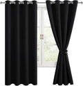 Hiasan Blackout Curtains for Bedroom, 52 x 63 Inches Length by Hiasan