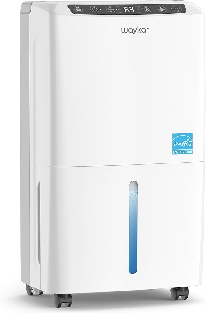 Waykar 2000 Sq. Ft 34 Pints 2025 Most Efficient Energy Star Dehumidifier by Waykar