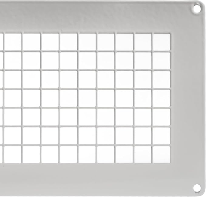 Repa Market 10" x 5" Inch White Galvanized Steel Rectangular Crawl Space Vent - Image 9