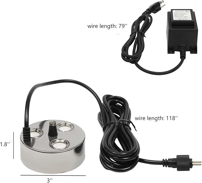 3-Head Ultrasonic Mist Maker Fogger AC 36V 60W Air Humidifier Hydroponics Water - Image 2