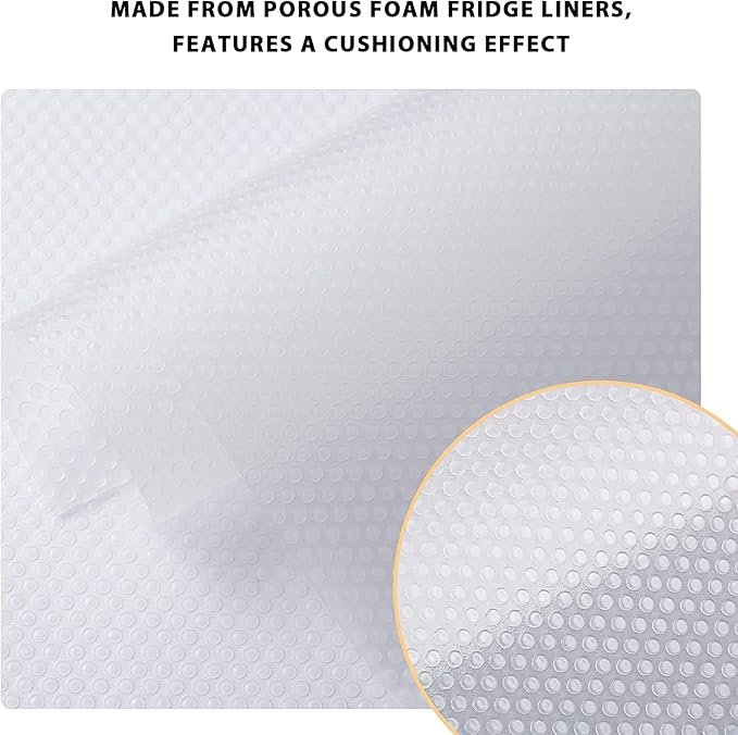 9 Pack Washable Waterproof Fridge Liners and Drawer Mats, Refrigerator Shelving - Image 4