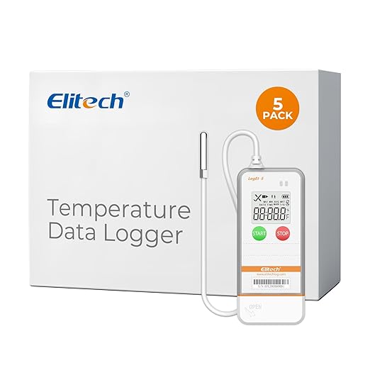 Elitech USB Digital Data Logger Temperature Humidity External Probe Reusable by Elitech