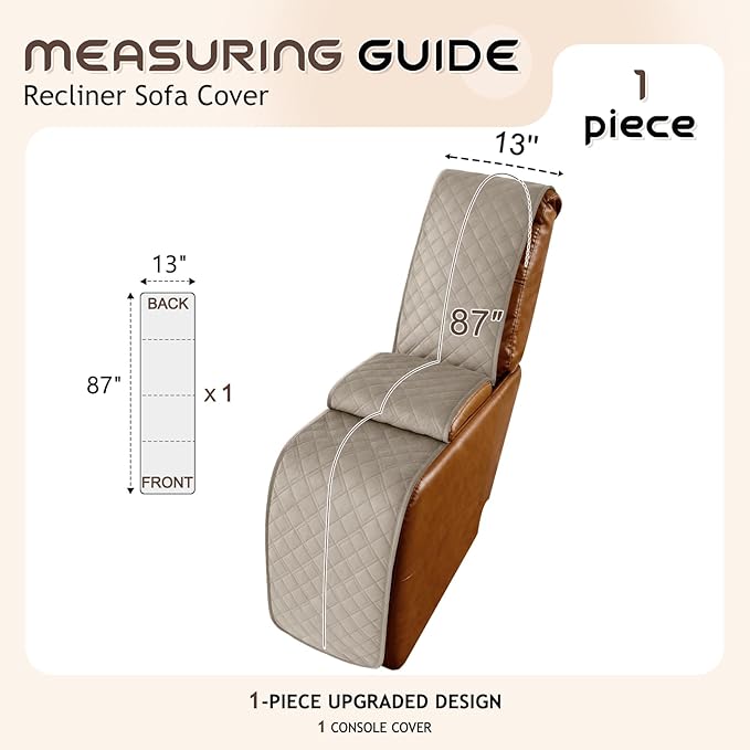 Arfntevss Recliner Sectional Couch Covers - Image 4