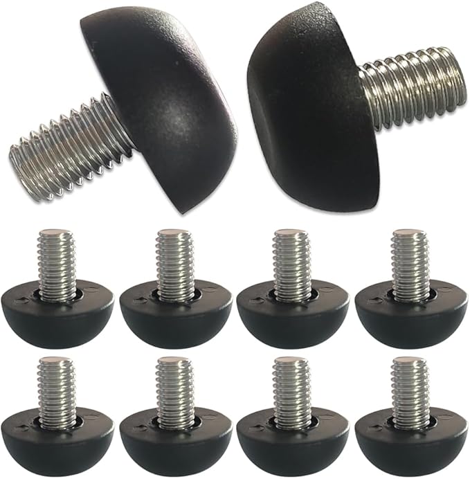 Hooshing 10PCS 8mm x 1.25 M8 Adjustable Furniture Levelers Replacement by Hooshing