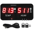 EVTSCAN 12 Inch Large Display Indoor Digital Hygrometer Thermometer, by EVTSCAN