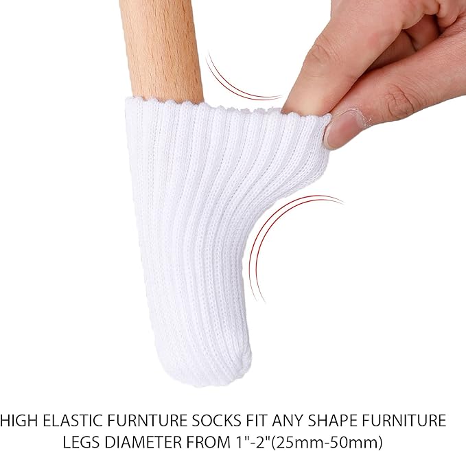 Hazeland High Elastic Knitted Chair Leg Protectors - Image 3