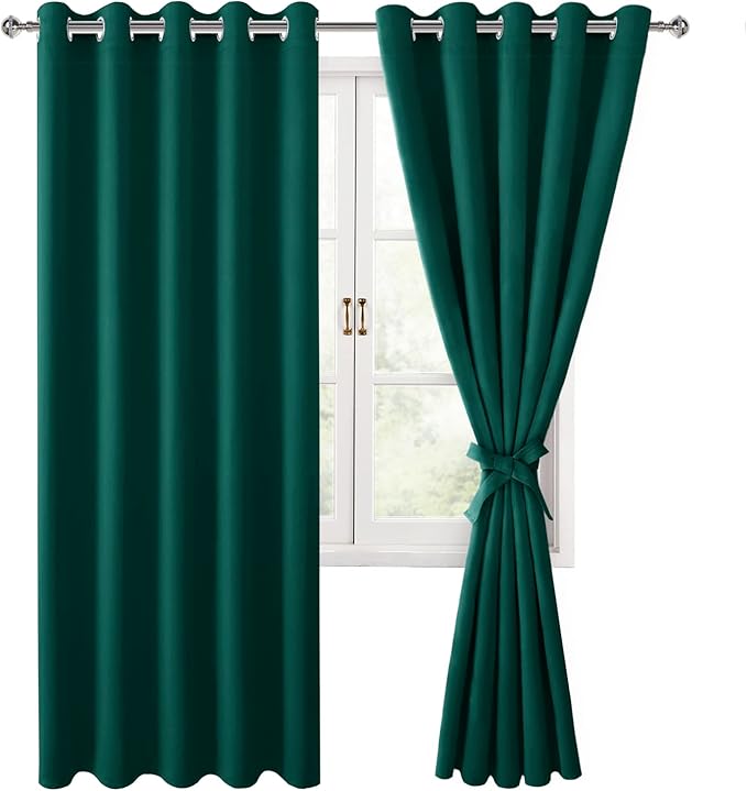 Hiasan Blackout Curtains for Bedroom, 60 x 63 Inches Length - Image 8