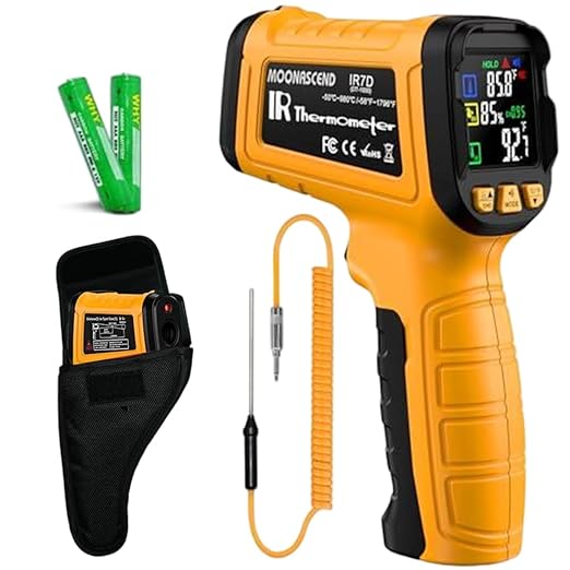 Infrared Thermometer Temperature Gun, 50:1 Dual-Mode Temp Gun -58°F to 1796°F by MOONASCEND