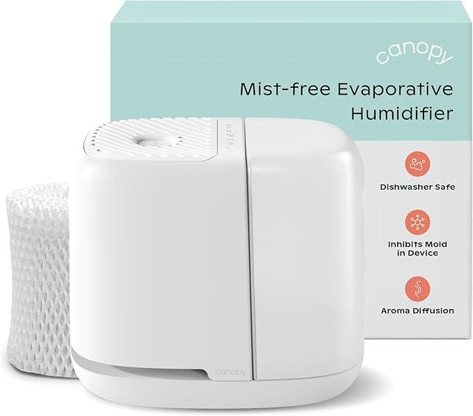 Canopy Bedside Humidifier 2.0, 36 HR Run Time, 2.5L Capacity by Canopy