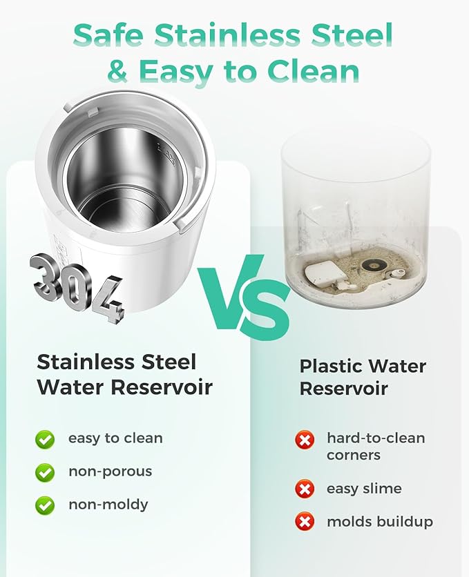3L Stainless Steel Humidifier for Bedroom, Warm Mist Humidifiers Easy Clean - Image 2
