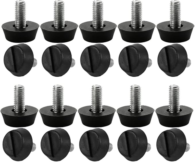 uxcell M6 x 13 x 20mm Furniture Glide Leveling Feet Adjustable Leveler Floor by uxcell