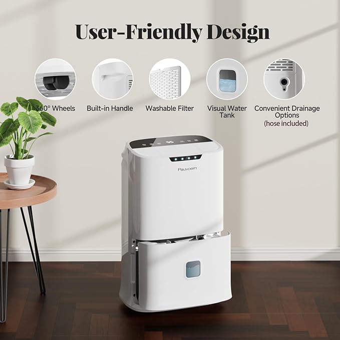 Energy Star 2024 Dehumidifier for Basement & Home, 90 Pint Smart Wi-Fi Control - Image 6