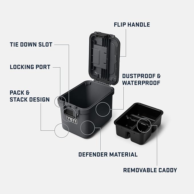 YETI LoadOut 15 GoBox Divided Waterproof Cargo Case, Dry Box, Camera Case - Image 2