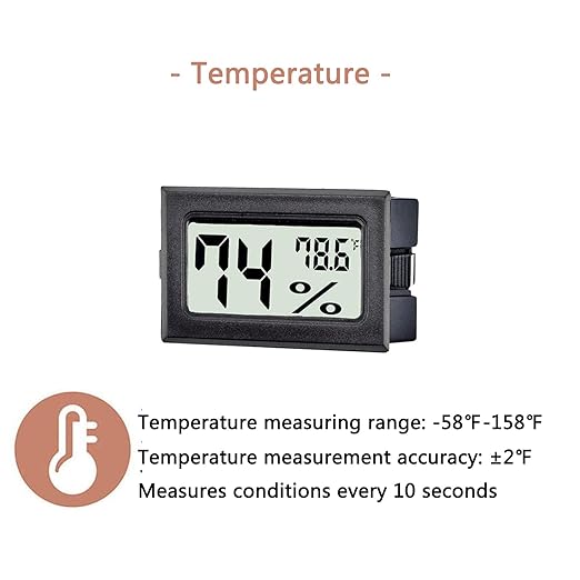 6 Pack Mini Digital Thermometer Hygrometer, Indoor Temperature and Humidity - Image 4