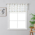 Chyhomenyc Roman Valance for Windows, Light Filtering Linen Blend Textured Leaf by Chyhomenyc