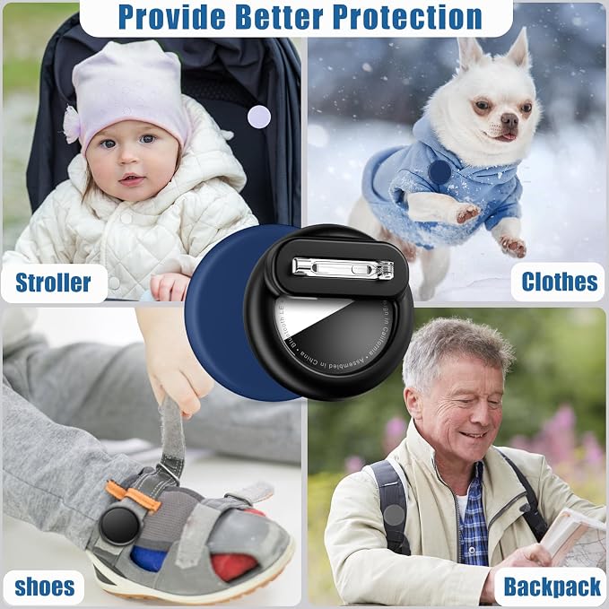 for AirTag Holder 8 Pack for Kids Hidden, Hidden Discreet Toddler Tracker - Image 3