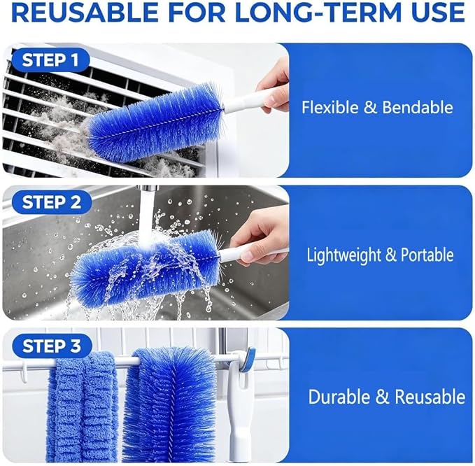 Bendable Microfiber Head, Reusable Dust Remover, Ultimate Dust Cleaning Brush - Image 7