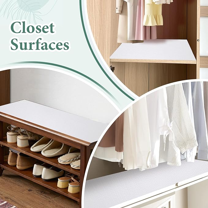 Drawer and Shelf Liner for Kitchen Cabinet: 12 in X 30 Ft Non Slip Waterproof - Image 7