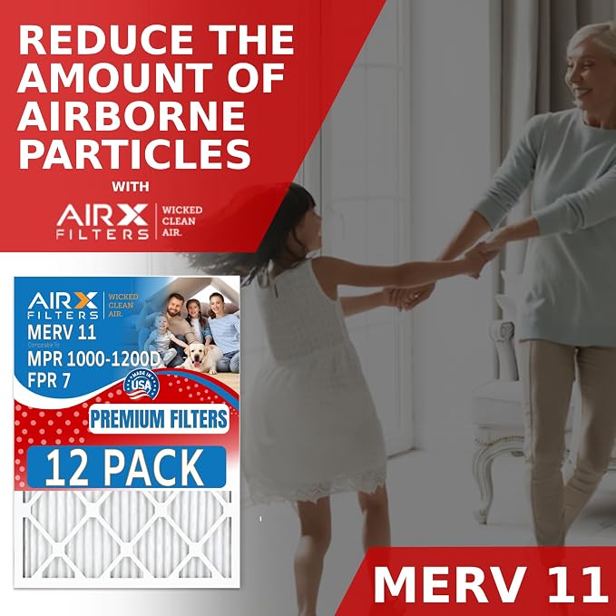 12x30x1 Air Filter MERV 11 Rating, 12 Pack of Furnace Filters Comparable to MPR - Image 4