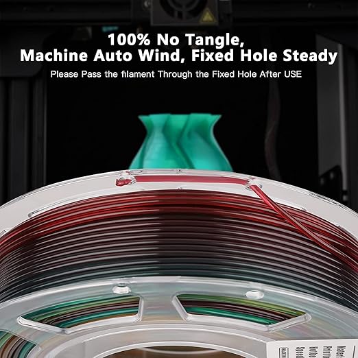 AMOLEN 3D Printer Filament Bundle, PLA Filament 1.75mm Transparent Multicolor - Image 6