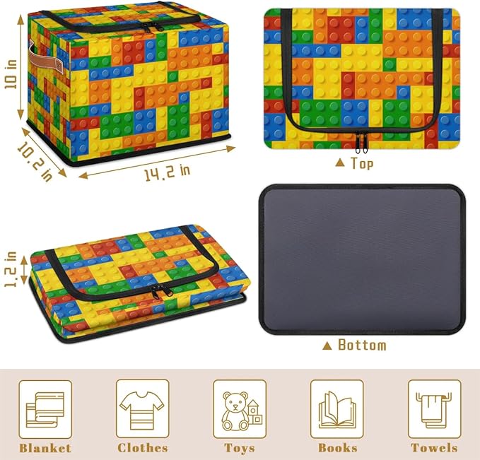 Storage Bin, Collapsible Fabric Storage Boxes - Image 4
