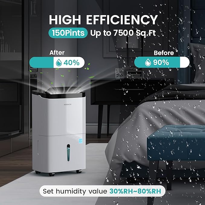 Kesnos 150 Pints Energy Star Dehumidifier - Image 5