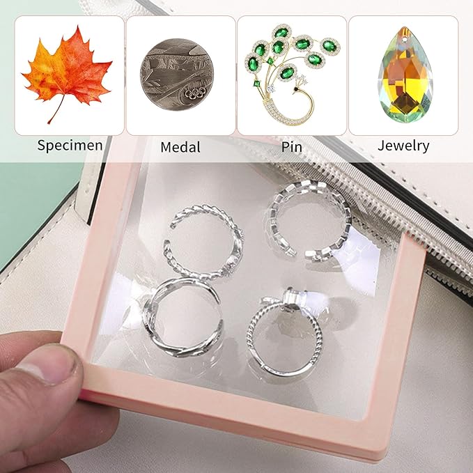 20 Pcs 3D Floating Display Case 3.5x3.5x0.8inch, Challenge Coin Display - Image 6