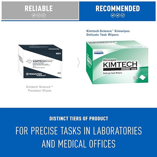 Kimtech Kimwipes, Delicate Task Wipers, 4.4 x 8.4 - Image 8