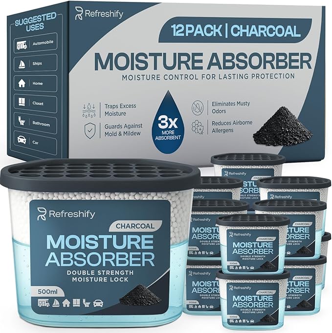 Premium Moisture Absorbers and Dehumidifier Tubs – High-Efficiency Closet by AllSettHealth