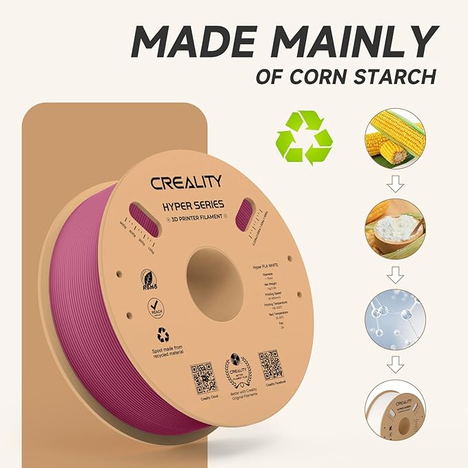 Official Creality Hyper PLA Filament 1.75mm, High Speed PLA 30-600mm/s Rapid 3D - Image 5