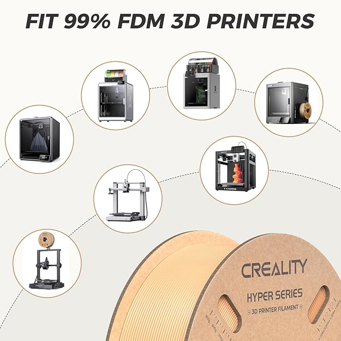 Official Creality Hyper PLA Filament 1.75mm, High Speed PLA 30-600mm/s Rapid 3D - Image 8