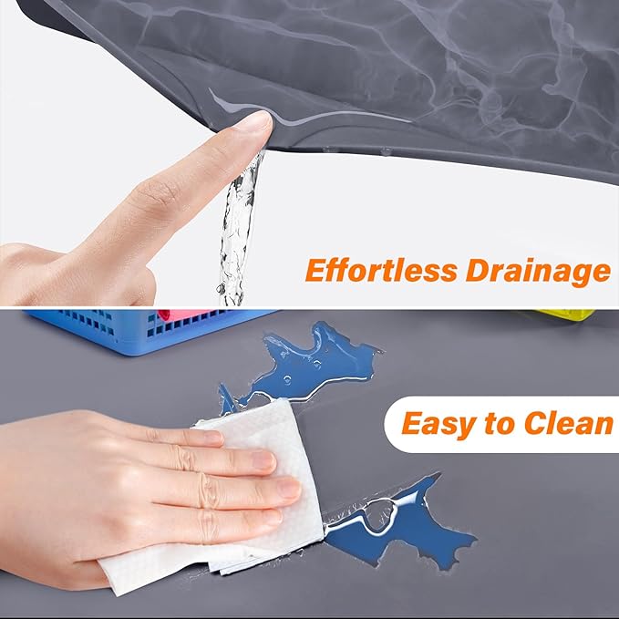 FLATO Waterproof Under Sink Mat 25" x 19" Shelf Liner - Image 3