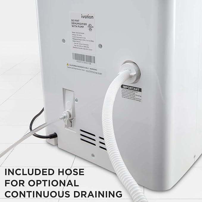 Ivation 4, 500 Sq Ft Dehumidifier - Image 7