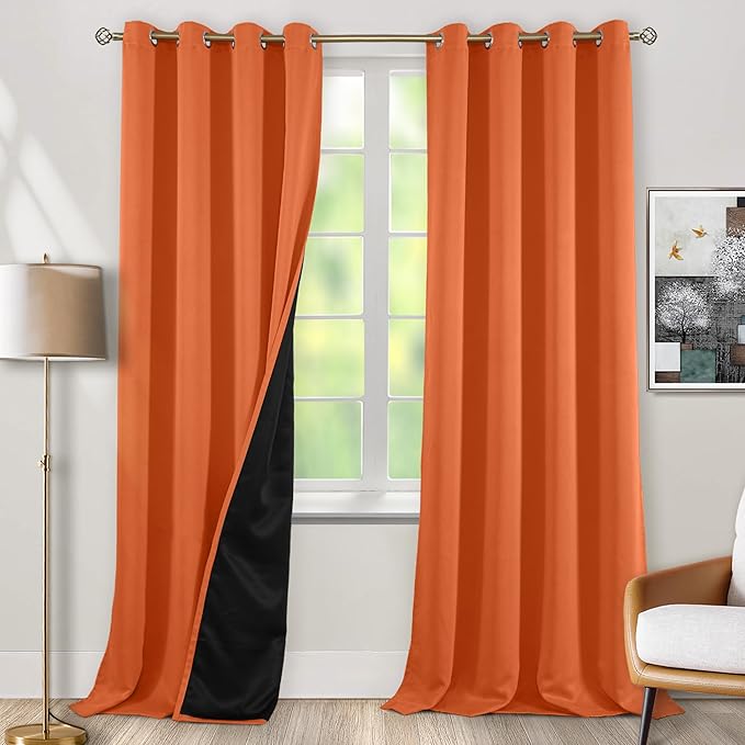 BGment Thermal Insulated 100% Blackout Curtains 90 Inch Length 2 Panels by BGment