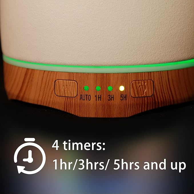 VIVITEST Aromatherapy Diffuser, 250ML Ceramic Ultrasonic Essential Oil Diffuser - Image 4