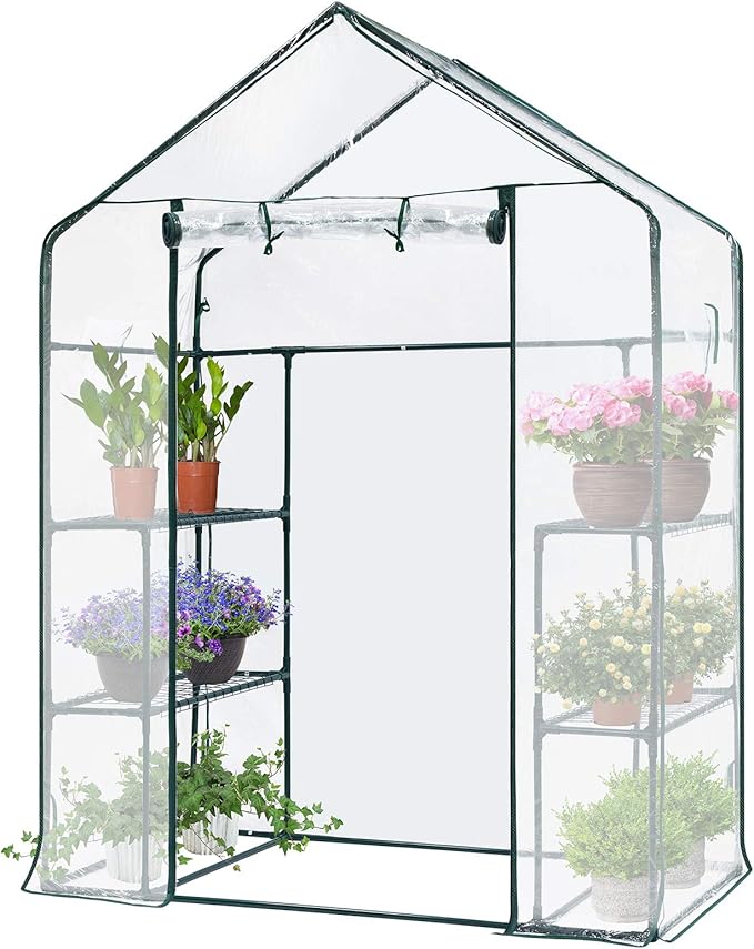 VIVOSUN Transparent 57 x 29 x 77-Inch Mini Walk-in Green House by VIVOSUN