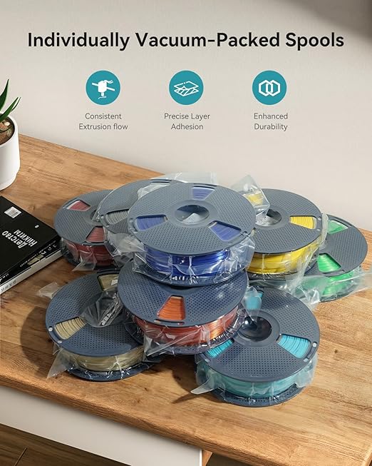 Matte PLA Filament 1.75mm, 1kg 3D Printer Filament, Smooth Matte Finish - Image 7