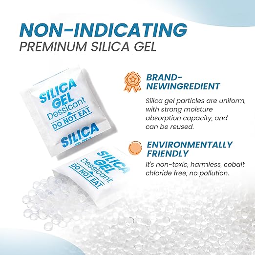 Silica Gel Packets, Moisture Absorbers Desiccant Packs - Image 6