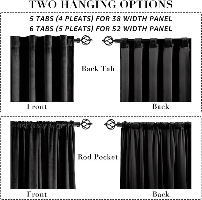 XTMYI Velvet Blackout Door Curtain Panels - Image 7