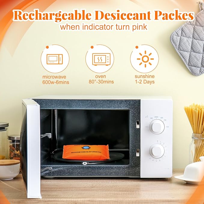 5 Packs 100g Rechargeable Desiccant Moisture Absorbing Bag - Image 4