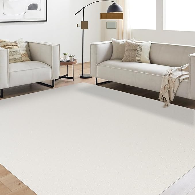 Soft Large Plastic Floor Mat for Living Room, Non-Slip Durable Multi-Pupose by FURKIT
