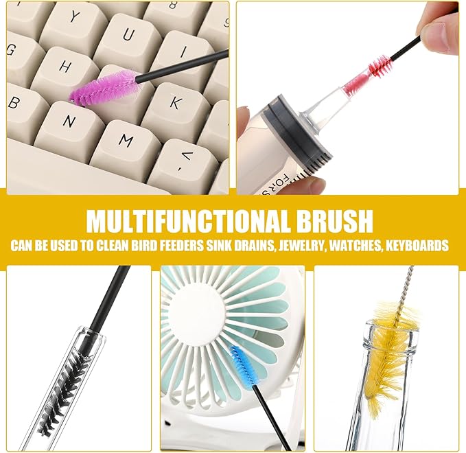 62 Pieces 3 Size Hummingbird Feeder Cleaning Brush Mini Nylon Tube Brush Set - Image 4
