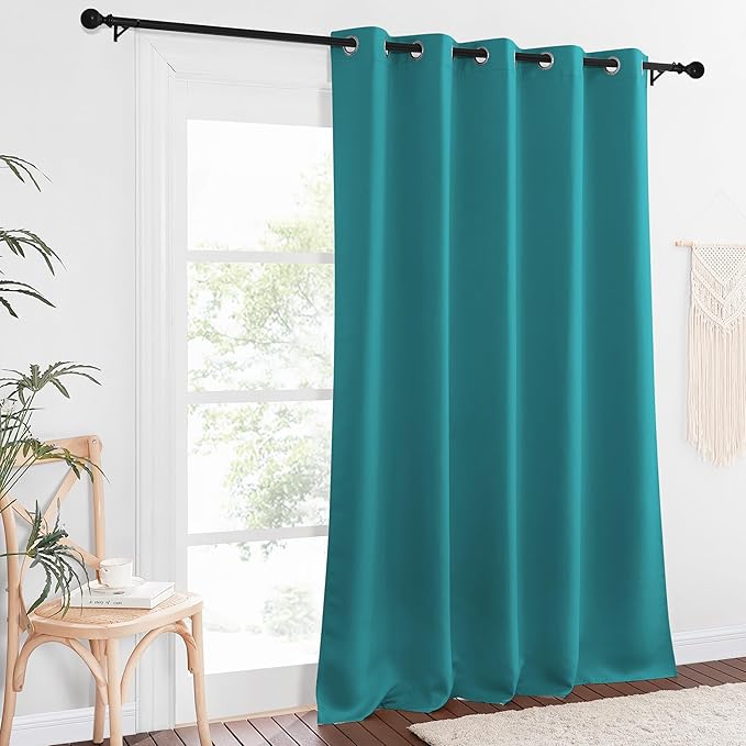 NICETOWN Sliding Door Window Treatment Blackout Patio Door Curtain Panels - Image 8