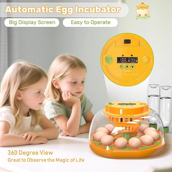 Incubators for Hatching Eggs, 12 Egg Incubator - Image 7