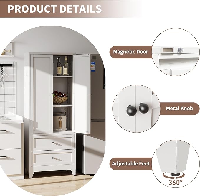 Kitchen Pantry Storage Cabinets - Image 3